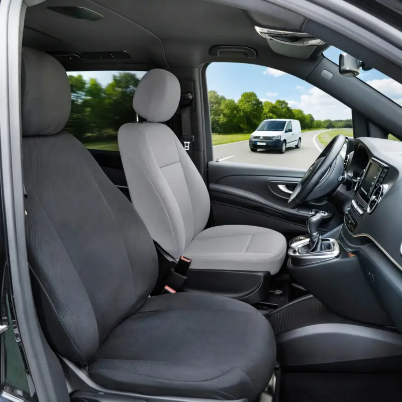 Prix Cassé Housse de siège Transporter en tissu pour Dacia Dokker, siège passager simple