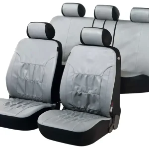 Prix Promo Housses de sièges Nappa Touch gris imitation cuir