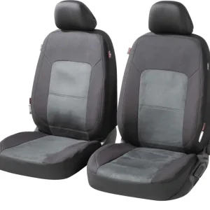 Top Vente ZIPP IT Premium Housse de sièges Ellington pour deux sièges avant avec système de fermeture éclair noir/gris