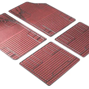 Tapis en caoutchouc New Style rouge noir, coupé à la taille Satisfait Ou Remboursé