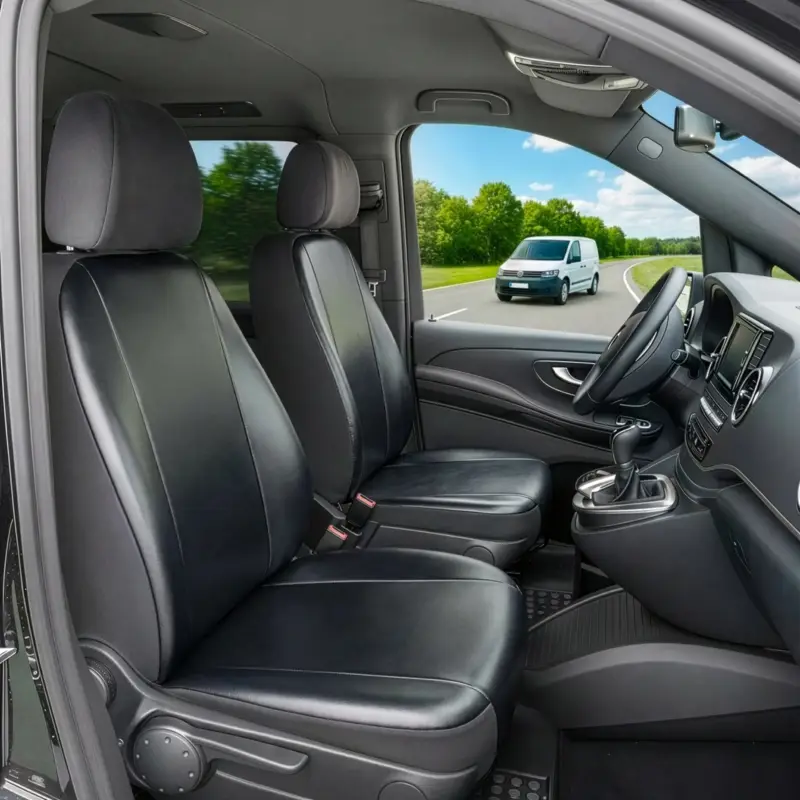 Commander Maintenant Housse de siège Transporter en simili cuir pour Renault Kangoo type W, 2 sièges avant simples