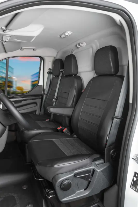 Dernier Modèle Premium Housse de siège pour VW T5 siège simple et banquette double à l'avant 2003 - 2015