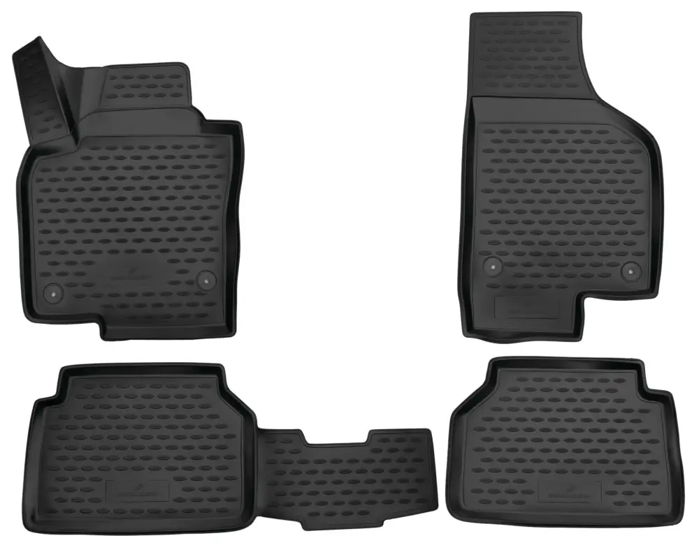 Tapis en caoutchouc XTR pour VW Tiguan I (5N) 2007 - 2018 Certifié