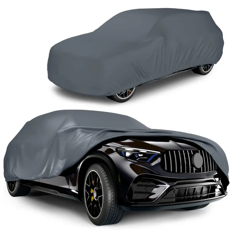 Offre Exclusive Premium housse de voiture All Weather Plus, bâche de voiture garage complet taille 7 SUV/VAN gris