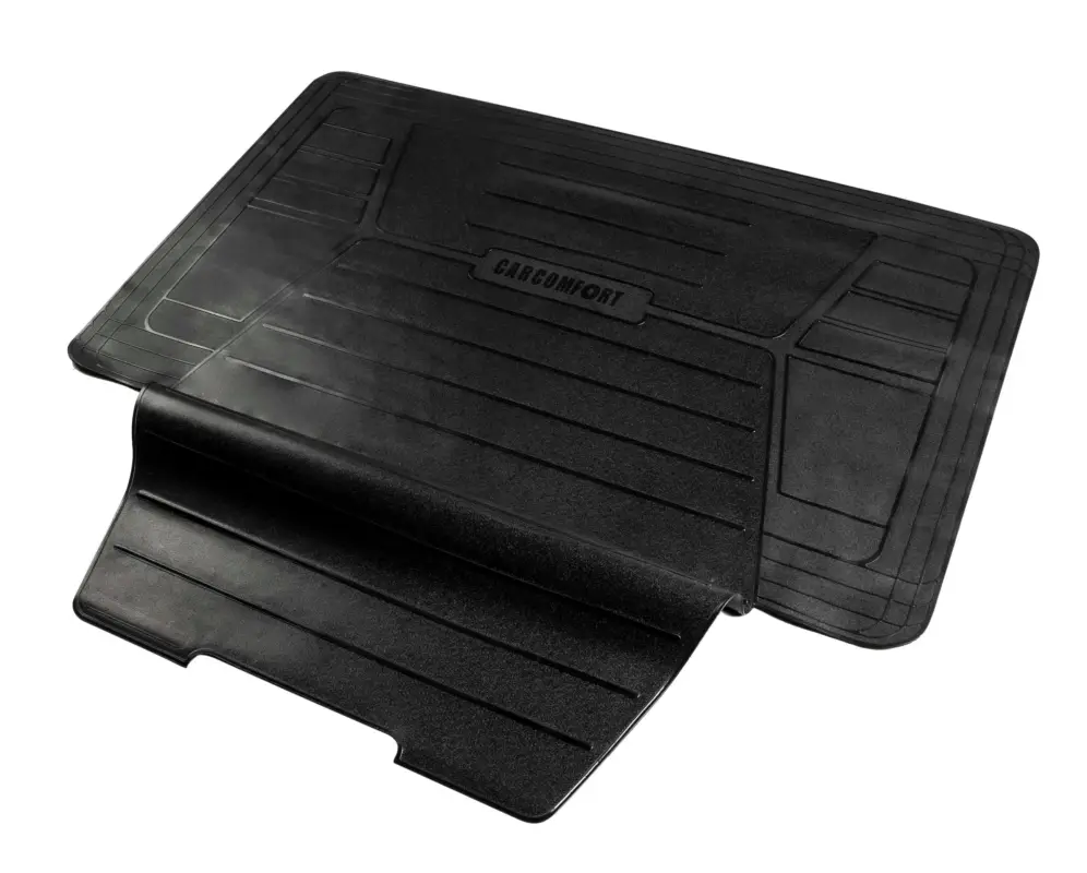 Tapis de coffre Bootguard avec protection du seuil de chargement, bac de coffre découpable avec protection de pare-chocs 120x76x39cm Top Vente