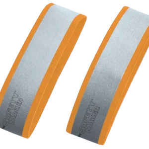 Affaire À Saisir bande réfléchissante en argent / orange - 1 paire
