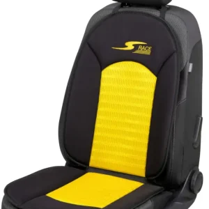 Bon Marché Housse de siège de voiture S-Race, housse de siège de voiture taille universelle jaune, 1 pièce