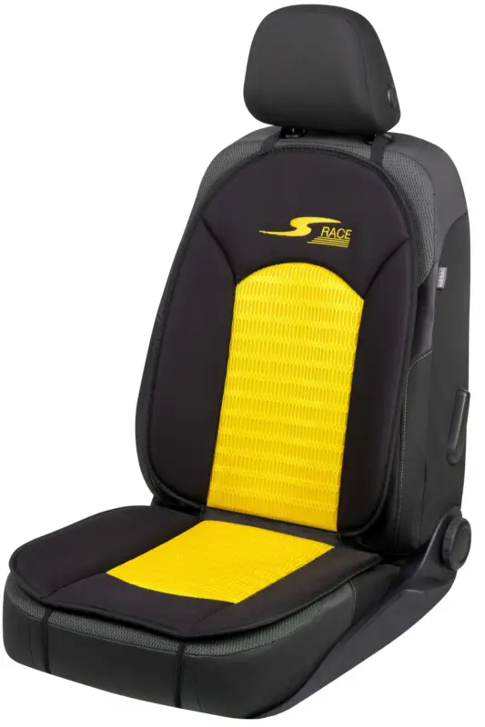 Bon Marché Housse de siège de voiture S-Race, housse de siège de voiture taille universelle jaune, 1 pièce