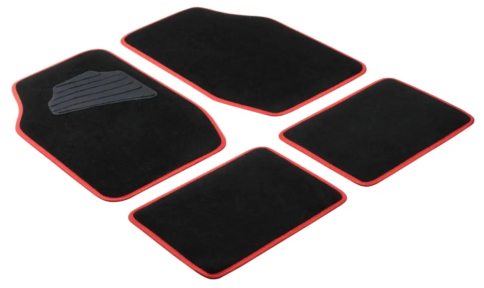 Tapis Matrix rouge Soldes