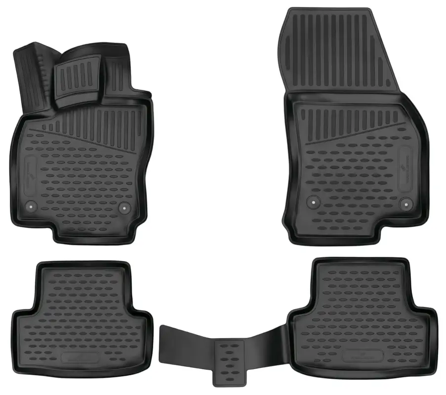 Tapis en caoutchouc XTR pour Skoda Karoq 2017-Auj. Livraison Gratuite