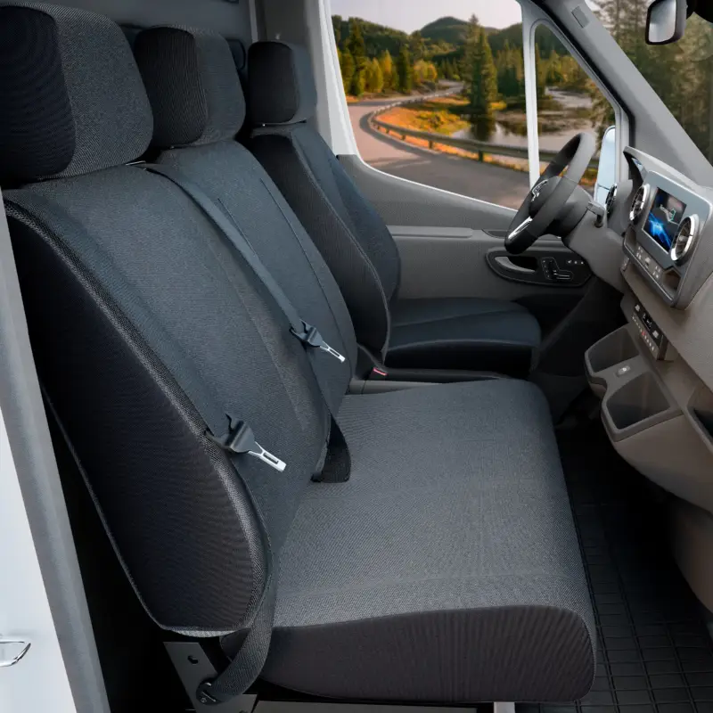 Expédié Aujourd’hui Housse de siège Transporter en tissu pour Mercedes Vito/Viano, siège simple et double