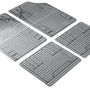 Tapis en caoutchouc New Style blanc noir, coupé à la taille Acheter Direct