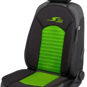 Housse de siège de voiture S-Race, housse de siège de voiture taille universelle vert, 1 pièce Offre Limitée