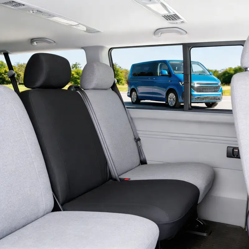 Housse de siège Transporter en tissu pour VW T5, siège arrière simple Livraison Gratuite