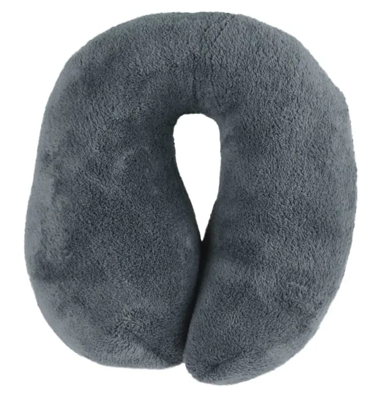 Usine Directe Oreiller de voyage Travelmaid bolster pour adultes en molleton doux anthracite