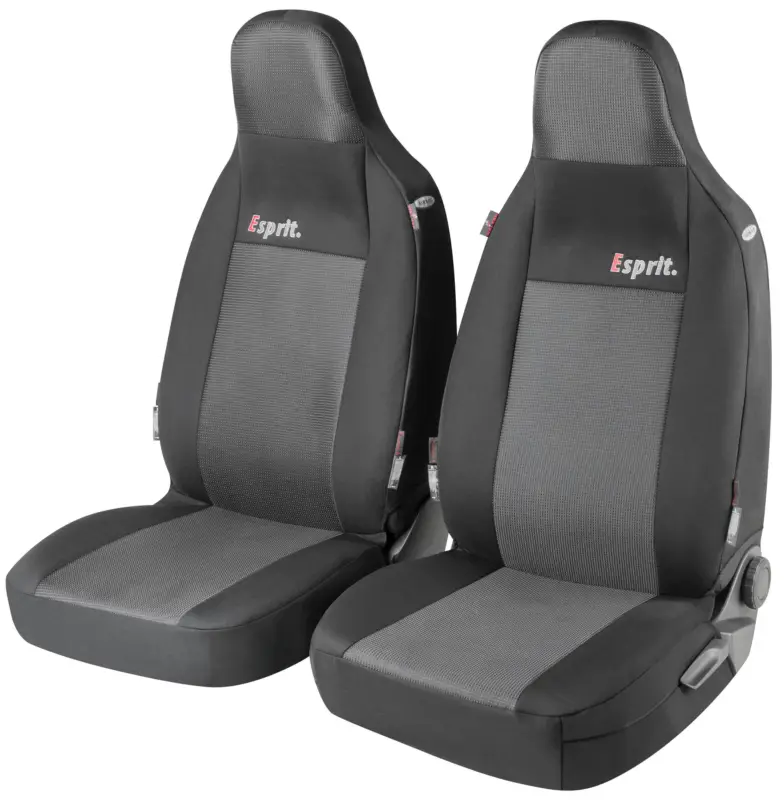ZIPP IT Premium Esprit Housses de siège auto pour 2 sièges avant avec système de fermeture éclair, sièges Highback Super Prix