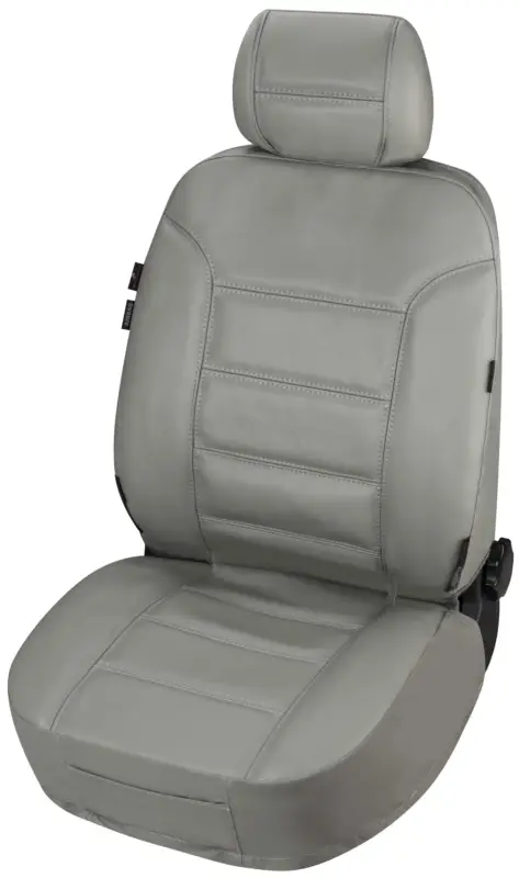 Housse de siège Billy en cuir véritable gris ZIPP-IT, 1 pièce Bon Plan