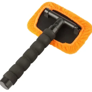 Nettoyeur de vitres avec vaporisateur télescopique 26 - 42 cm orange Livraison Express